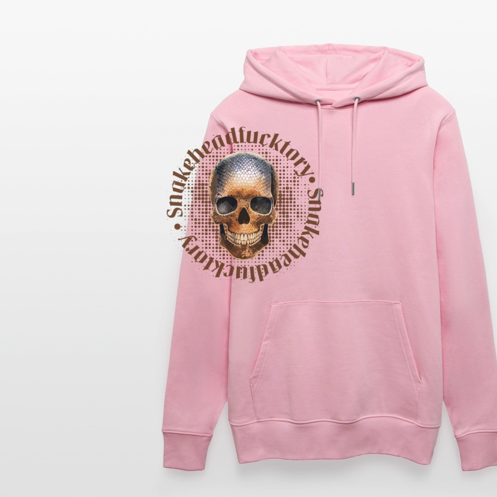 Unisex Hoodie mit SNAKEHEAD SKULL PRINT - Hellrosa