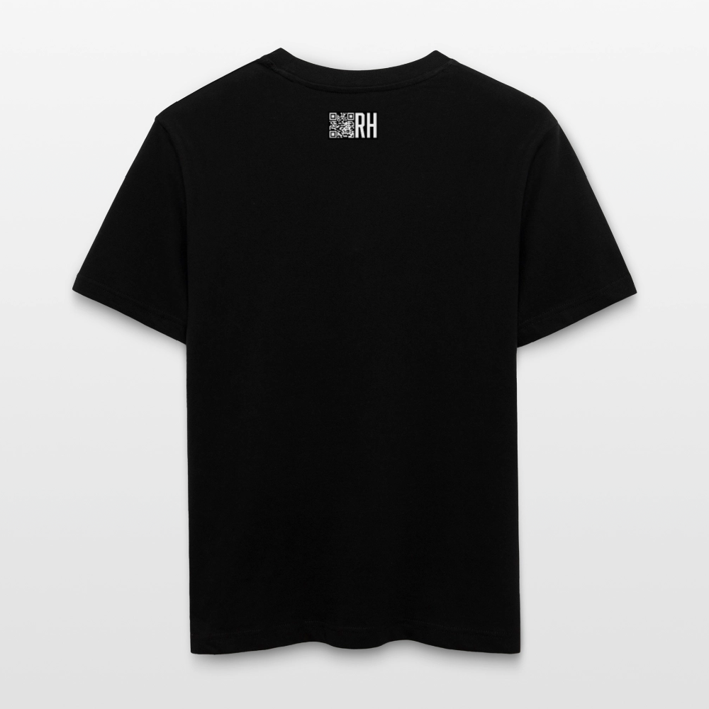Unisex Bio-T-Shirt mit MAENJUS NETWORK FASHION PRINT - Schwarz