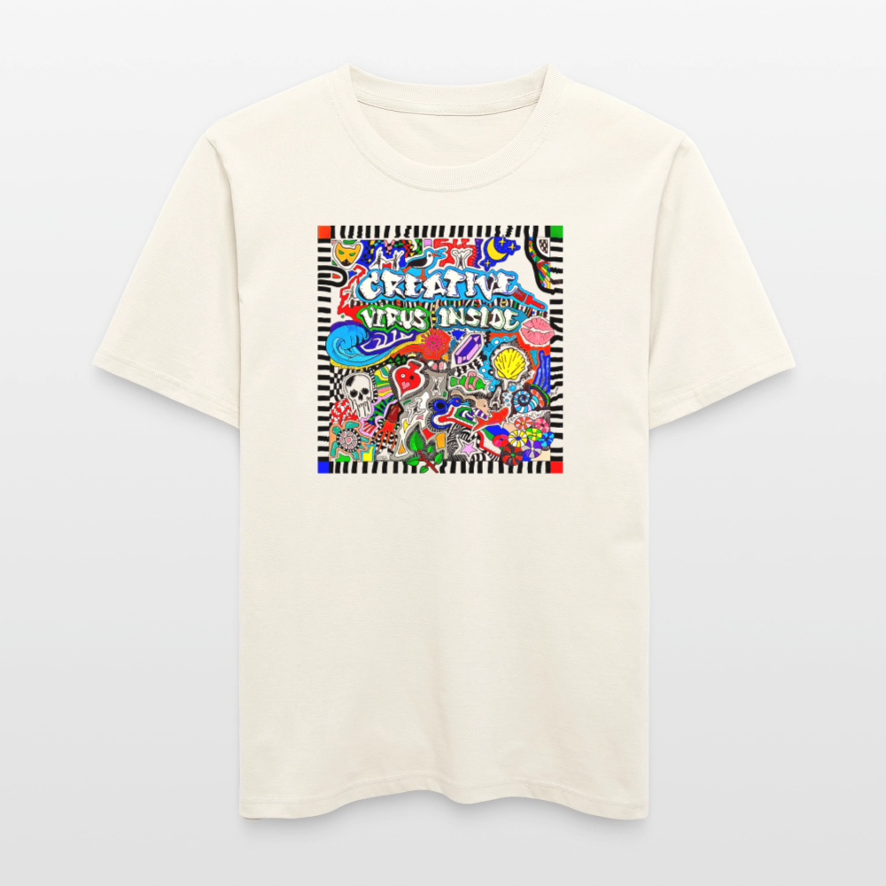 Unisex Bio-T-Shirt mit CREATIVE VIRUS INSIDE PRINT - Naturweiß 