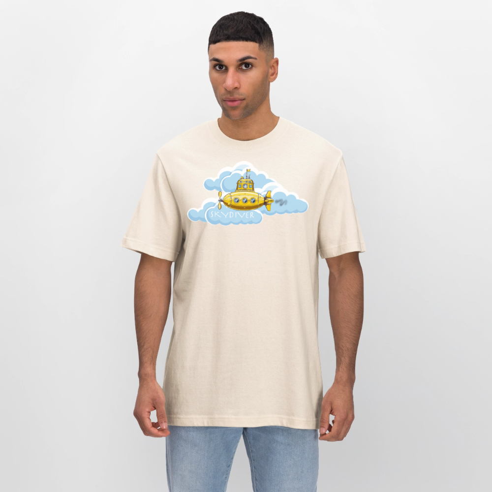 Unisex Bio-T-Shirt mit SKYDIVER PRINT - Naturweiß 