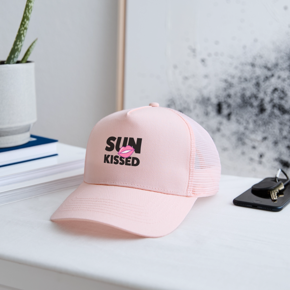 Trucker Cap mit SUN KISSED PRINT - Hellrosa