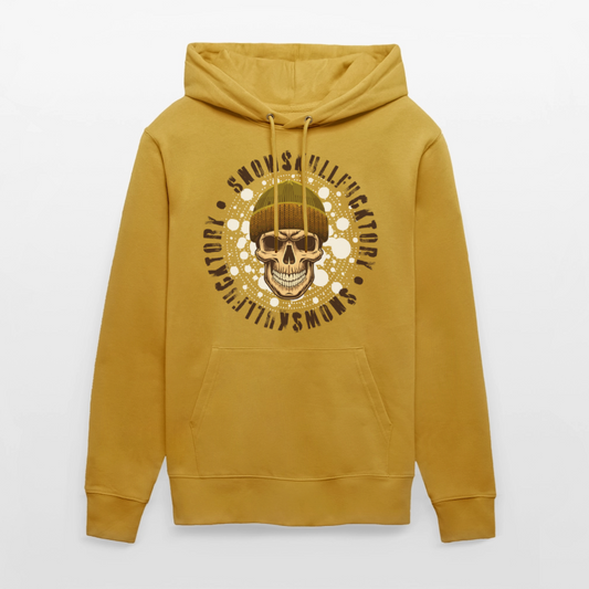 Unisex Hoodie mit SNOWSKULL PRINT - Ocker