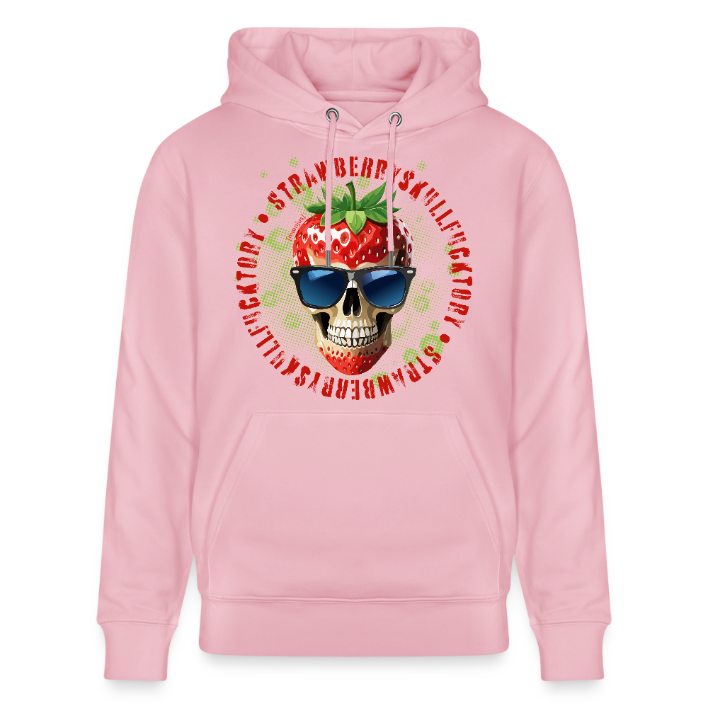 Unisex Hoodie mit STRAWBERRY SKULL PRINT - Hellrosa