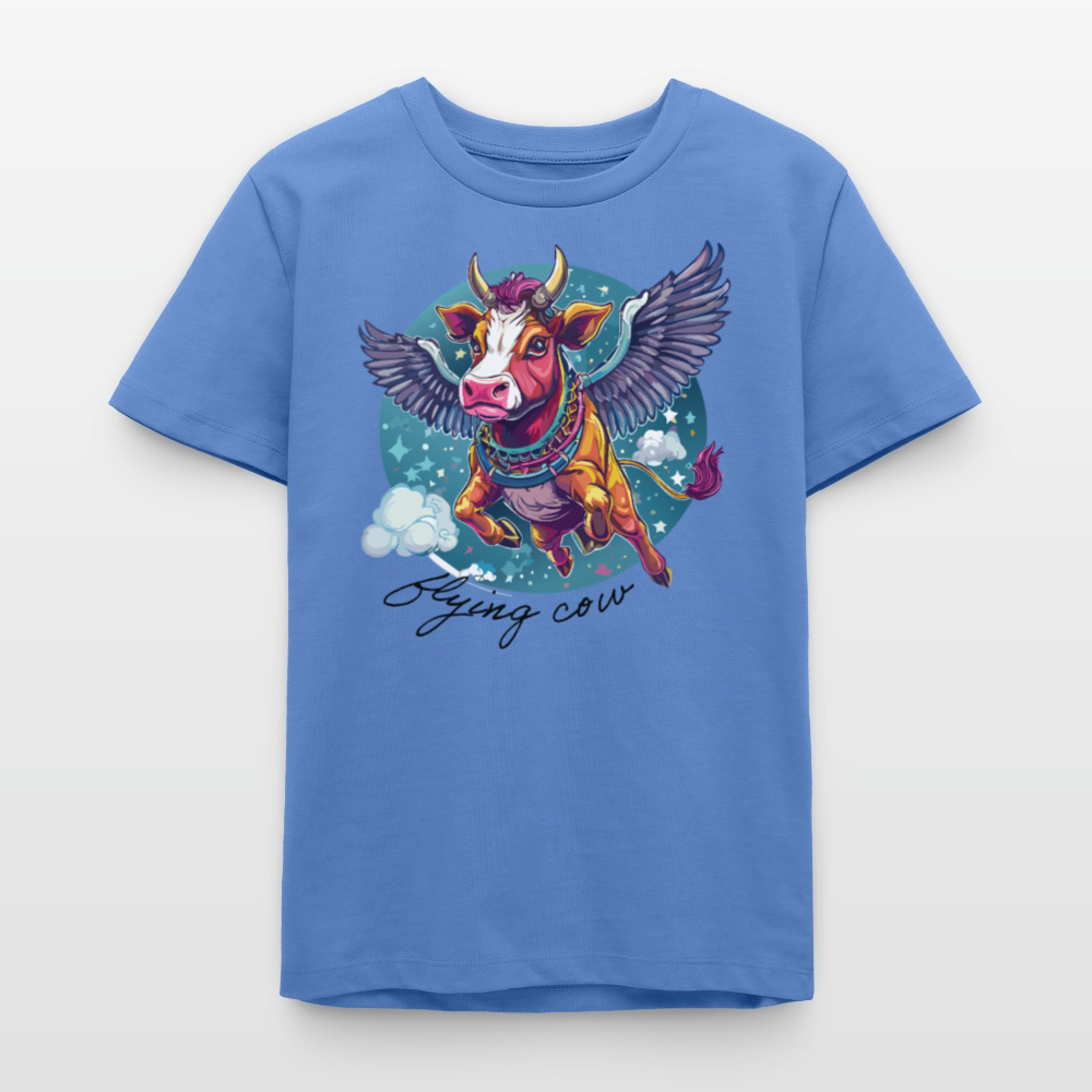MNJS TEENS Bio T-Shirt mit FLYING COW PRINT - Blau